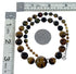 Genuine Navajo Tiger Eye Silver Bead Necklace SX10144