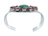 Genuine Navajo Turquoise and Oyster Shell Sterling Silver Cuff Bracelet SN20489