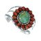 Genuine Navajo Turquoise and Oyster Shell Sterling Silver Cuff Bracelet SN20485