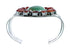 Genuine Navajo Turquoise and Oyster Shell Sterling Silver Cuff Bracelet SN20485