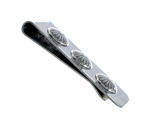 Authentic Sterling Silver Triple flower Navajo Money Clip SN20494