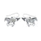 Horse Sterling Silver Hook Dangle Earrings SN20496