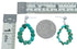 Turquoise Sterling Silver Navajo Indian Bead Post Dangle Earrings SN20498