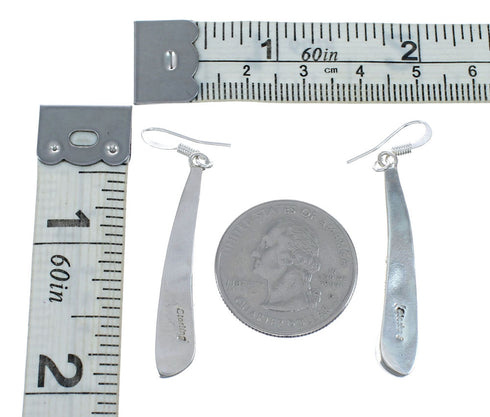 Southwest Opal And Sterling Silver Post Dangle Earrings SX10176