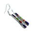 Southwest Multicolor Inlay Sterling Silver Hook Dangle Earrings SX10170