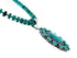 Native American Turquoise Sterling Silver Navajo Necklace SX10157