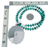 Sterling Silver Navajo Native American Turquoise Necklace Pendant Set SX10158