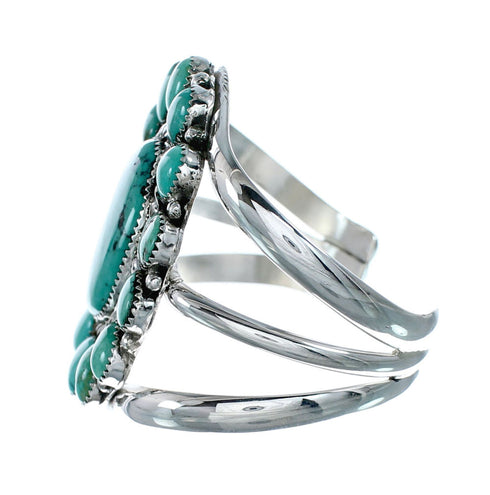 Genuine Navajo Turquoise Sterling Silver Cuff Bracelet SX10160
