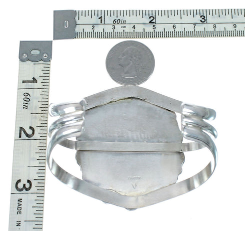 Genuine Navajo Turquoise Sterling Silver Cuff Bracelet SX10160