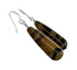 Tiger Eye Sterling Silver Native American Hook Dangle Earrings SX10189