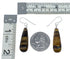 Tiger Eye Sterling Silver Native American Hook Dangle Earrings SX10189