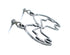 Authentic Sterling Silver Bear And Arrow Post Dangle Earrings SX10197