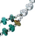 Turquoise Sterling Silver Navajo 2-Strand Bead Necklace SX10186