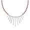 Coral Sterling Silver American Indian Navajo Bead Necklace SX10200