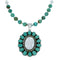 Navajo Turquoise Mother Of Pearl Sterling Silver Necklace SX10184