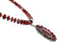 Native American Navajo Oyster Shell Bead Sterling Silver Necklace Pendant Set SX10183