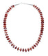 Native American Navajo Oyster Shell Bead Sterling Silver Necklace Pendant Set SX10183