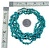 Sterling Silver Kingman Turquoise Navajo Indian 3-Strand Bead Necklace SX10187