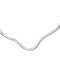 Sterling Silver Wavy Open Back Collar Necklace SX10348