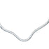 Sterling Silver Wavy Open Back Collar Necklace SX10348