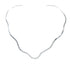 Sterling Silver Wavy Open Back Collar Necklace SX10348
