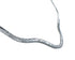 Sterling Silver Wavy Open Back Collar Necklace SX10348