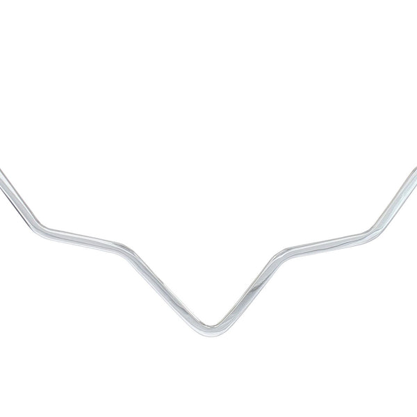 Sterling Silver Wavy Open Back Collar Necklace SX10349