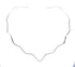 Sterling Silver Wavy Open Back Collar Necklace SX10349