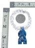 Sterling Silver Denim Lapis Bear Southwestern Bead Link Necklace SX10356