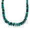 Wheel Turquoise Authentic Sterling Silver Bead Necklace SX10351