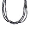 Sterling Silver Freshwater Pearl 3-Strand Bead Necklace SX10359