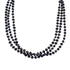 Sterling Silver Freshwater Pearl 3-Strand Bead Necklace SX10359
