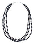 Sterling Silver Freshwater Pearl 3-Strand Bead Necklace SX10359