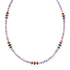 Multicolor Sterling Silver Navajo Bead Necklace SX10352