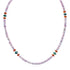 Navajo Multicolor Sterling Silver Bead Necklace SX10353