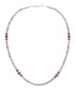 Navajo Multicolor Sterling Silver Bead Necklace SX10353
