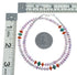 Navajo Multicolor Sterling Silver Bead Necklace SX10353