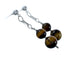 Tiger Eye Southwest Sterling Silver Bead Post Dangle Earrings SX10355