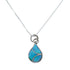 Zuni Opal Sterling Silver Pendant Italian Box Chain Necklace SX10202