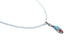 Zuni Multicolor Sterling Silver Pendant Italian Link Chain Necklace Set SX10211