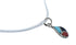 Zuni Multicolor Sterling Silver Pendant Italian Link Chain Necklace Set SX10212