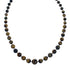 Genuine Navajo Tiger Eye Silver Bead Necklace SX10217