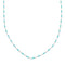 Hand Strung Liquid Silver Turquoise Necklace SX10206