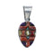 Authentic Sterling Silver Multicolor Inlay Southwest Pendant SX10215