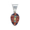 Authentic Sterling Silver Multicolor Inlay Southwest Pendant SX10216