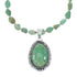 Sterling Silver Navajo Native American Turquoise Necklace Pendant Set SX10220