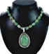 Sterling Silver Navajo Native American Turquoise Necklace Pendant Set SX10220