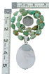 Sterling Silver Navajo Native American Turquoise Necklace Pendant Set SX10220