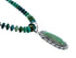 Genuine Navajo Turquoise Sterling Silver Necklace Pendant Set SX10225