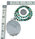Navajo Native American Turquoise Sterling Silver Necklace Pendant Set SX10227
